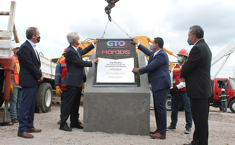 The first stone of the sixth stage of the Marabis Castro del Río Park is laid