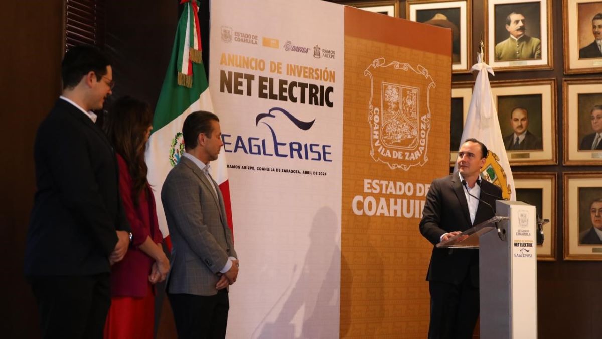 Coahuila Welcomes Eaglerise NET Electric's Multi-Billion-Peso Investment