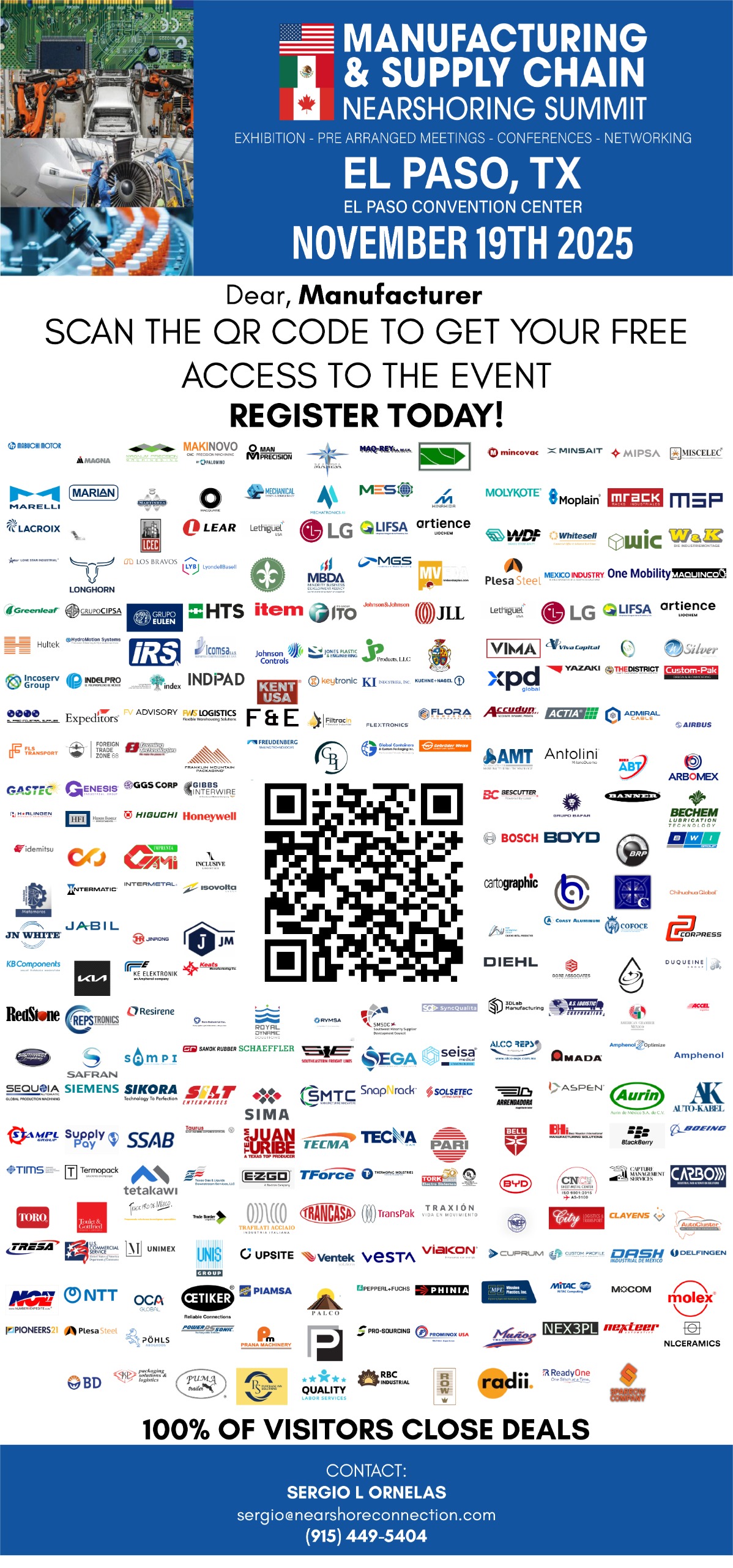 El Paso to Host the Manufacturing & Supply Chain Nearshoring Summit 2025